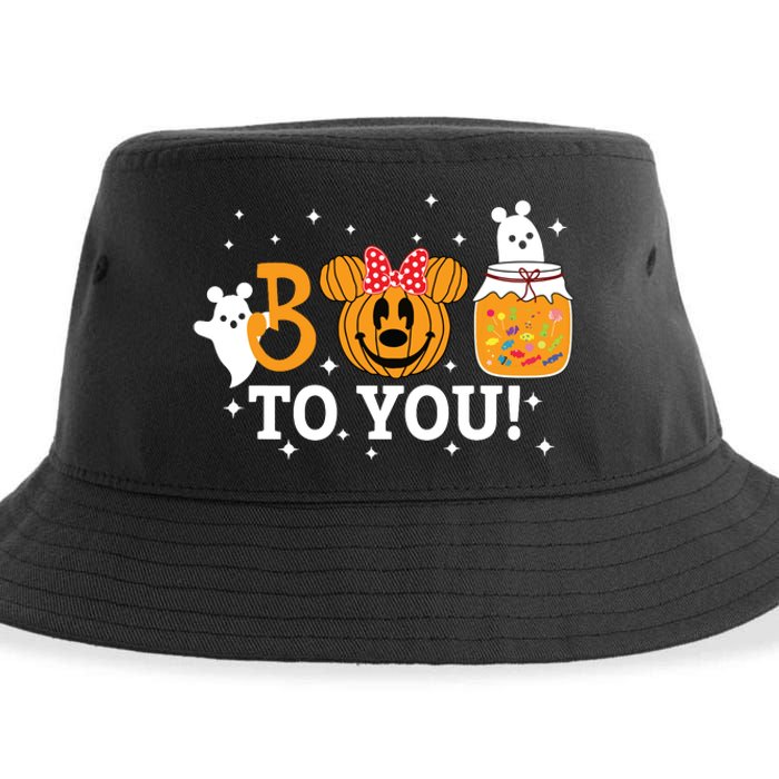 Cute Pumpkin Beer Boo To You Women Halloween Sustainable Bucket Hat