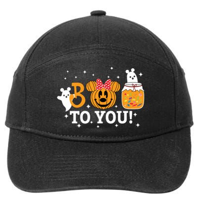 Cute Pumpkin Beer Boo To You Women Halloween 7-Panel Snapback Hat