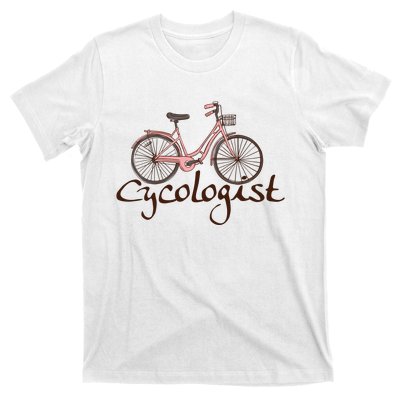 Cycologist Pink Bicycle Cyclist Gift Cute Cycling T-Shirt