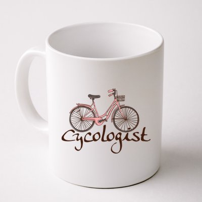 Cycologist Pink Bicycle Cyclist Gift Cute Cycling Mug