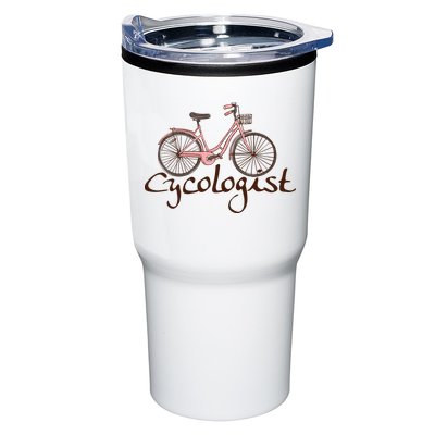 Cycologist Pink Bicycle Cyclist Gift Cute Cycling Tumbler