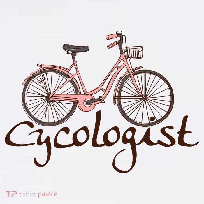 Cycologist Pink Bicycle Cyclist Gift Cute Cycling Premium T-Shirt