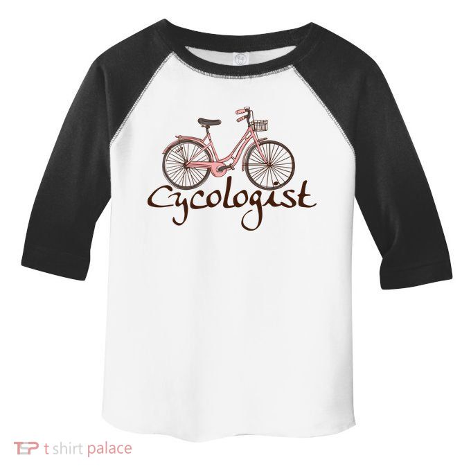 Cycologist Pink Bicycle Cyclist Gift Cute Cycling Toddler Fine Jersey T-Shirt