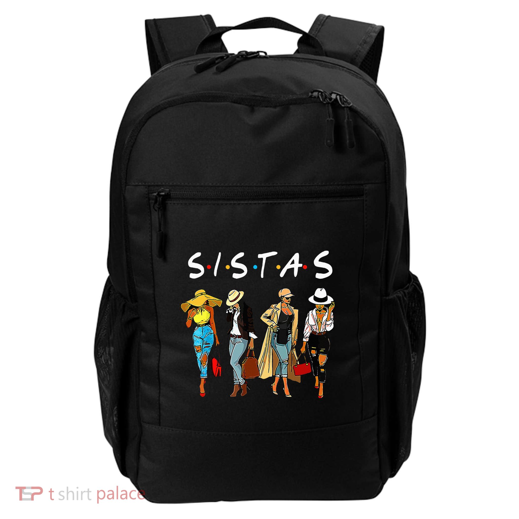 Cute Proud Black Sistas Queen Melanin African American Women Backpack