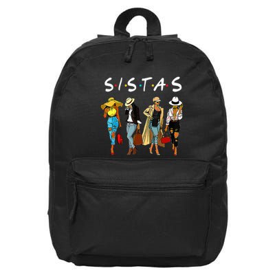 Cute Proud Black Sistas Queen Melanin African American Women 16 in Basic Backpack