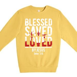 Christian Prayer Bible Verse Christianity Faith Prayer Gift Premium Crewneck Sweatshirt