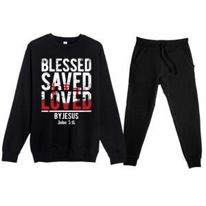 Christian Prayer Bible Verse Christianity Faith Prayer Gift Premium Crewneck Sweatsuit Set