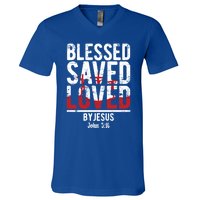 Christian Prayer Bible Verse Christianity Faith Prayer Gift V-Neck T-Shirt