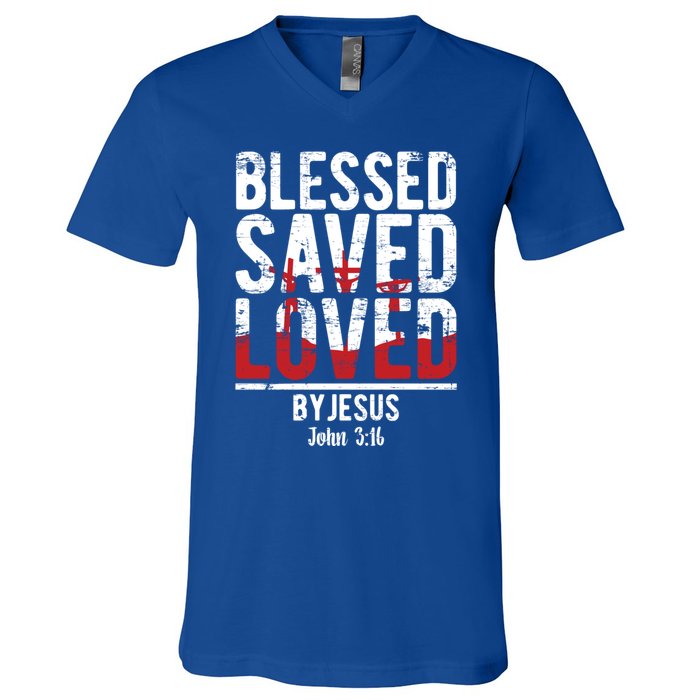 Christian Prayer Bible Verse Christianity Faith Prayer Gift V-Neck T-Shirt