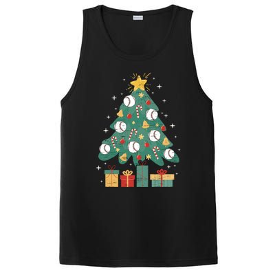 Catcher Pitcher Bat Christmas Tree Gift PosiCharge Competitor Tank