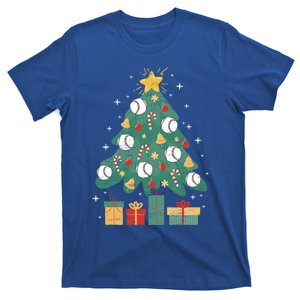 Catcher Pitcher Bat Christmas Tree Gift T-Shirt