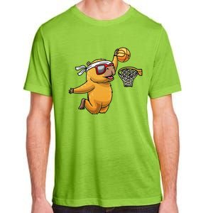 Capybara Playing Basketball Sports Rodent Adult ChromaSoft Performance T-Shirt