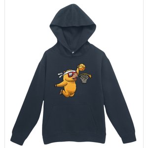 Capybara Playing Basketball Sports Rodent Urban Pullover Hoodie