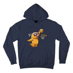 Capybara Playing Basketball Sports Rodent Tall Hoodie