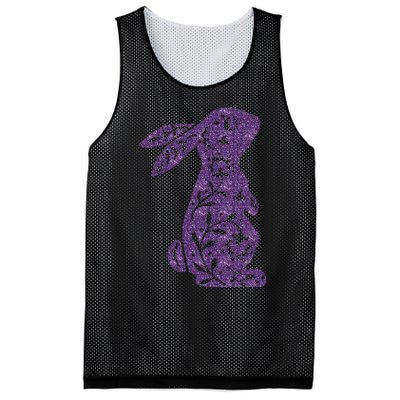 Cute Purple Bunny Rabbit Lovers Mesh Reversible Basketball Jersey Tank