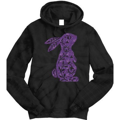 Cute Purple Bunny Rabbit Lovers Tie Dye Hoodie