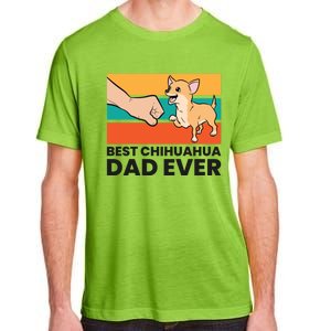 Chihuahua Papa Best Chihuahua Dad Ever Gift Adult ChromaSoft Performance T-Shirt