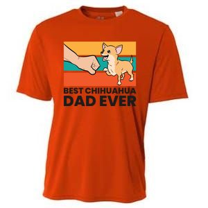 Chihuahua Papa Best Chihuahua Dad Ever Gift Cooling Performance Crew T-Shirt