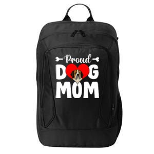 Cute Proud Bernard Dog Mom Funny Mother's Day Funny Gift City Backpack