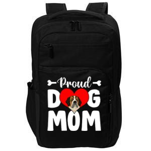 Cute Proud Bernard Dog Mom Funny Mother's Day Funny Gift Impact Tech Backpack