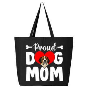 Cute Proud Bernard Dog Mom Funny Mother's Day Funny Gift 25L Jumbo Tote