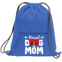 Cute Proud Bernard Dog Mom Funny Mother's Day Funny Gift Sweatshirt Cinch Pack Bag