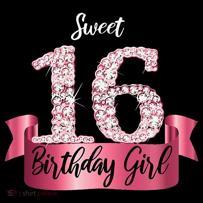 Cute Pink Black Sweet 16 Style I 16th Birthday Idea T-Shirt