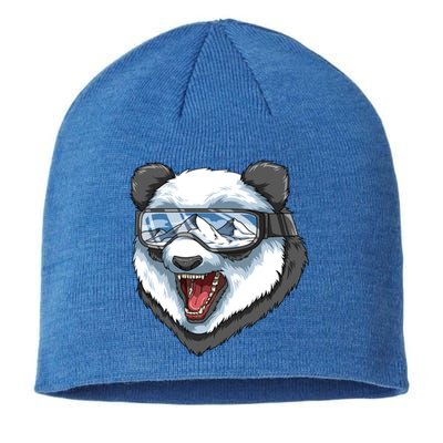 Cool Panda Bear Ski Mask Usa Ski Resort Retro Gift Great Gift Sustainable Beanie