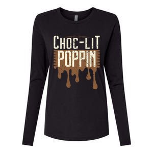 Chocgiftlit Poppin Black Magic African Gift Womens Cotton Relaxed Long Sleeve T-Shirt