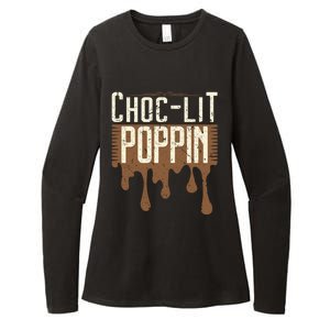 Chocgiftlit Poppin Black Magic African Gift Womens CVC Long Sleeve Shirt