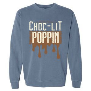 Chocgiftlit Poppin Black Magic African Gift Garment-Dyed Sweatshirt