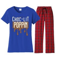 Chocgiftlit Poppin Black Magic African Gift Women's Flannel Pajama Set