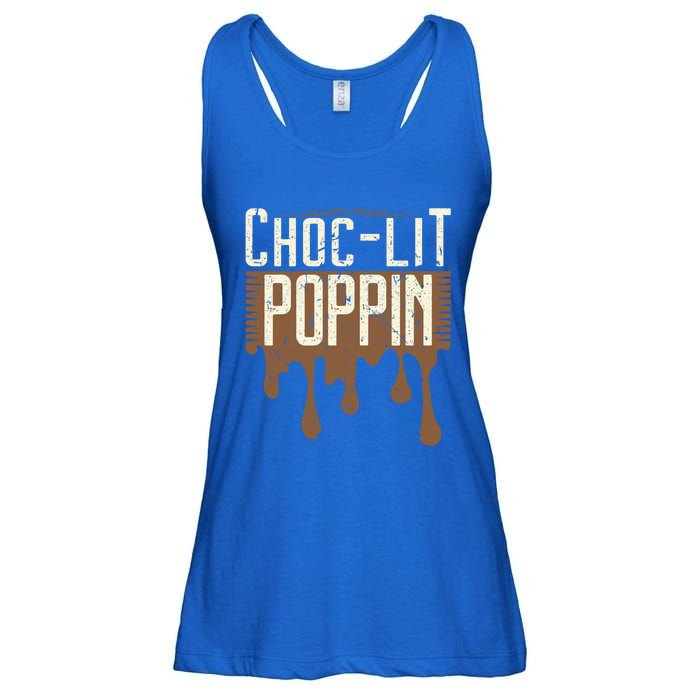 Chocgiftlit Poppin Black Magic African Gift Ladies Essential Flowy Tank