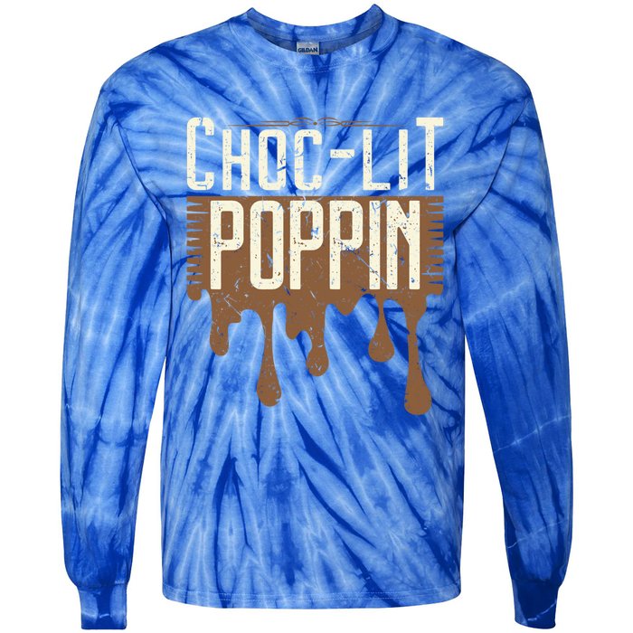 Chocgiftlit Poppin Black Magic African Gift Tie-Dye Long Sleeve Shirt