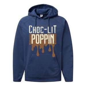 Chocgiftlit Poppin Black Magic African Gift Performance Fleece Hoodie