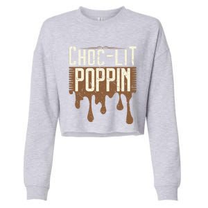 Chocgiftlit Poppin Black Magic African Gift Cropped Pullover Crew