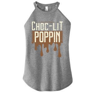 Chocgiftlit Poppin Black Magic African Gift Women's Perfect Tri Rocker Tank