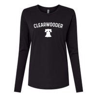 Clearwooder Philly Baseball Lovers Womens Cotton Relaxed Long Sleeve T-Shirt