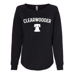 Clearwooder Philly Baseball Lovers Womens California Wash Sweatshirt