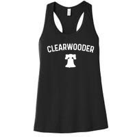 Clearwooder Philly Baseball Lovers Women's Racerback Tank