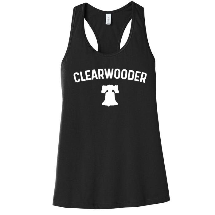 Clearwooder Philly Baseball Lovers Women's Racerback Tank