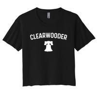 Clearwooder Philly Baseball Lovers Women's Crop Top Tee