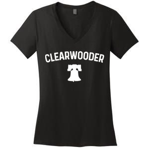 Clearwooder Philly Baseball Lovers Women's V-Neck T-Shirt