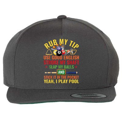 Cool Pool Billiards Billiard Player Table Sport Game Play Gift Wool Snapback Cap