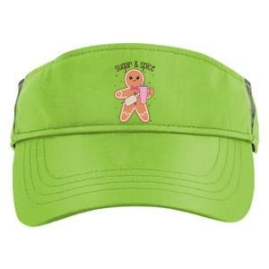 Cute Preppy Christmas Boujee Gingerbread Sugar And Spice Cool Gift Adult Drive Performance Visor