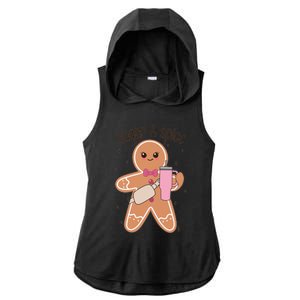 Cute Preppy Christmas Boujee Gingerbread Sugar And Spice Cool Gift Ladies PosiCharge Tri-Blend Wicking Draft Hoodie Tank