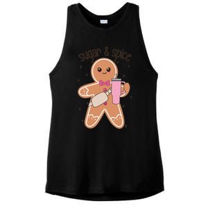 Cute Preppy Christmas Boujee Gingerbread Sugar And Spice Cool Gift Ladies PosiCharge Tri-Blend Wicking Tank