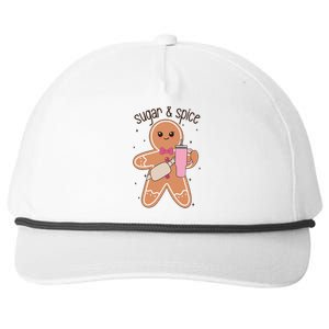 Cute Preppy Christmas Boujee Gingerbread Sugar And Spice Cool Gift Snapback Five-Panel Rope Hat