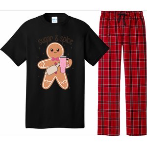 Cute Preppy Christmas Boujee Gingerbread Sugar And Spice Cool Gift Pajama Set