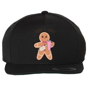 Cute Preppy Christmas Boujee Gingerbread Sugar And Spice Cool Gift Wool Snapback Cap